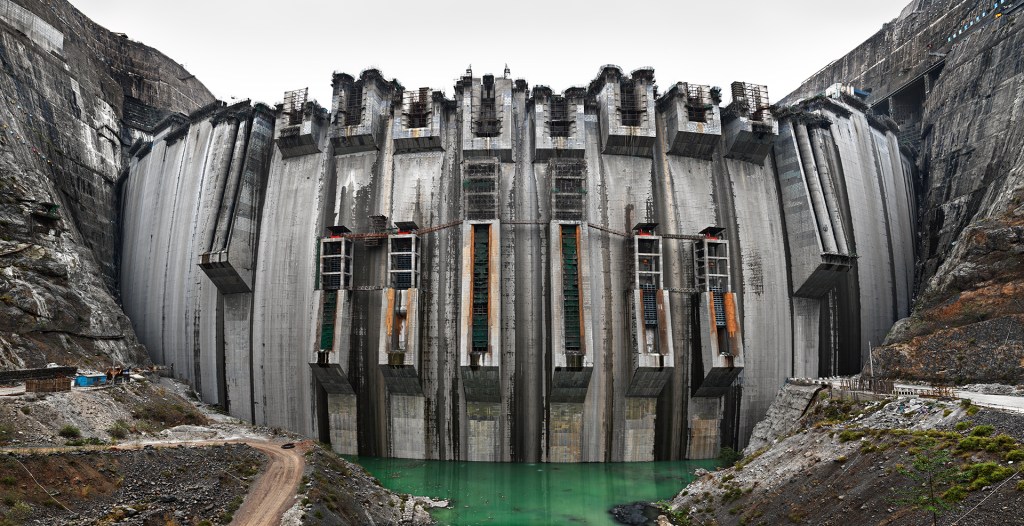 Xiluodu Dam, on China's Jinsha River.c Edward Burtynsky