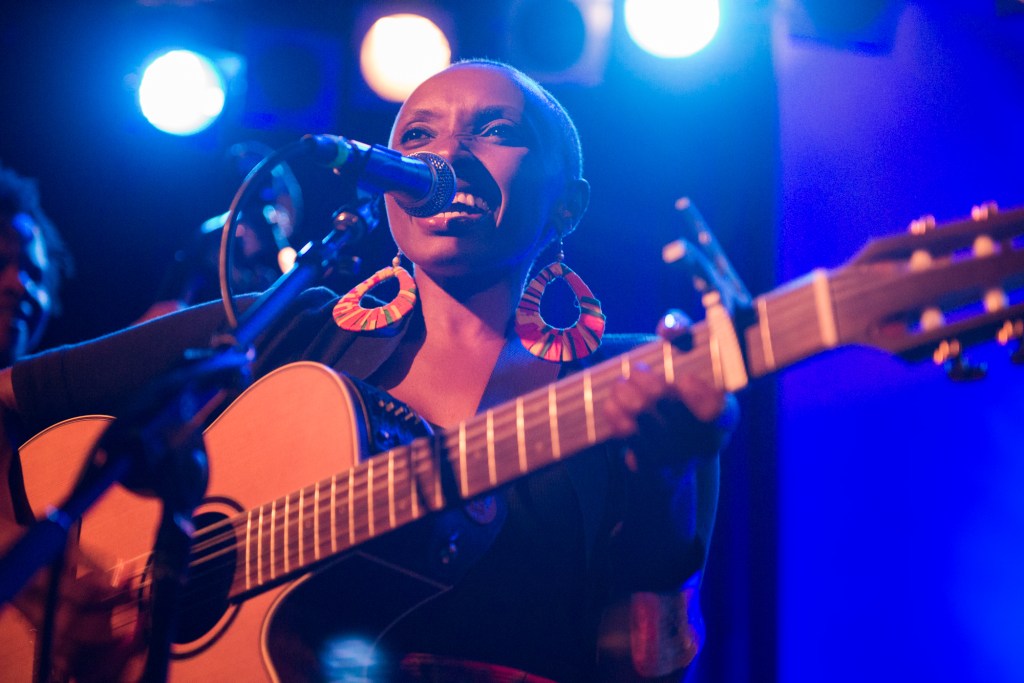 Naomi Wachira captured the audience's attention with her beautiful voice