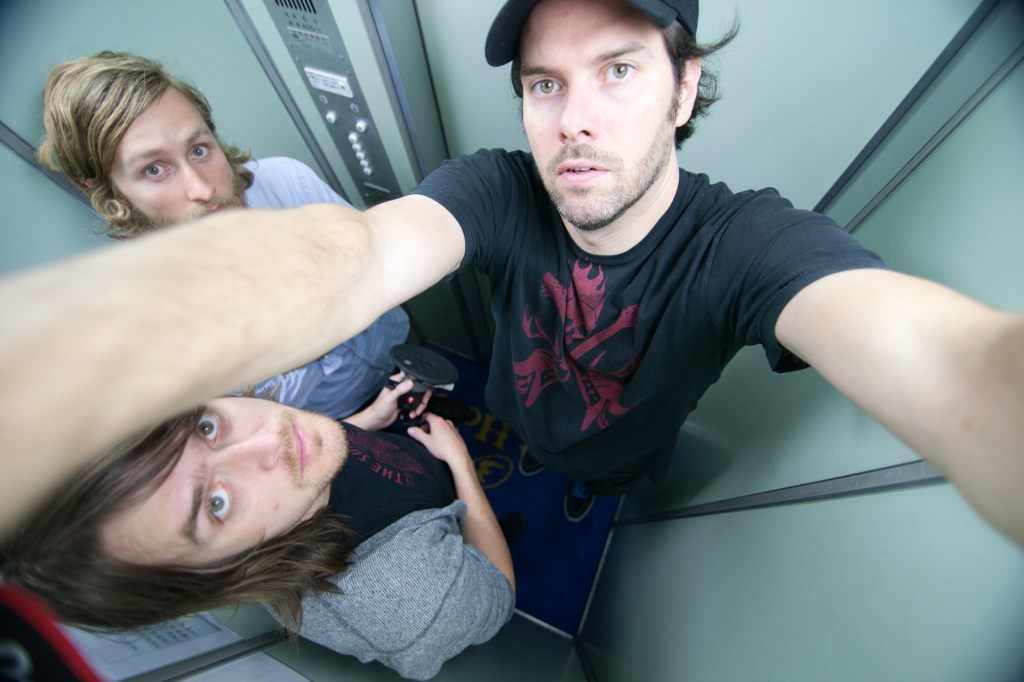 Jeffcoat taking a selfie with hismicro-crew.