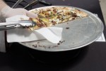 Veraci Pizza served a baked potato pizza with Yukon gold potatoes, bacon, and chives.