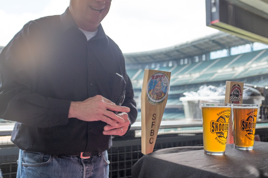 Many breweries participated in Saturday's Beer and Bacon Classic, offering samples to attendees.