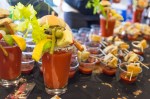 Sam's Tavern served samples of their famous slider bloody mary.