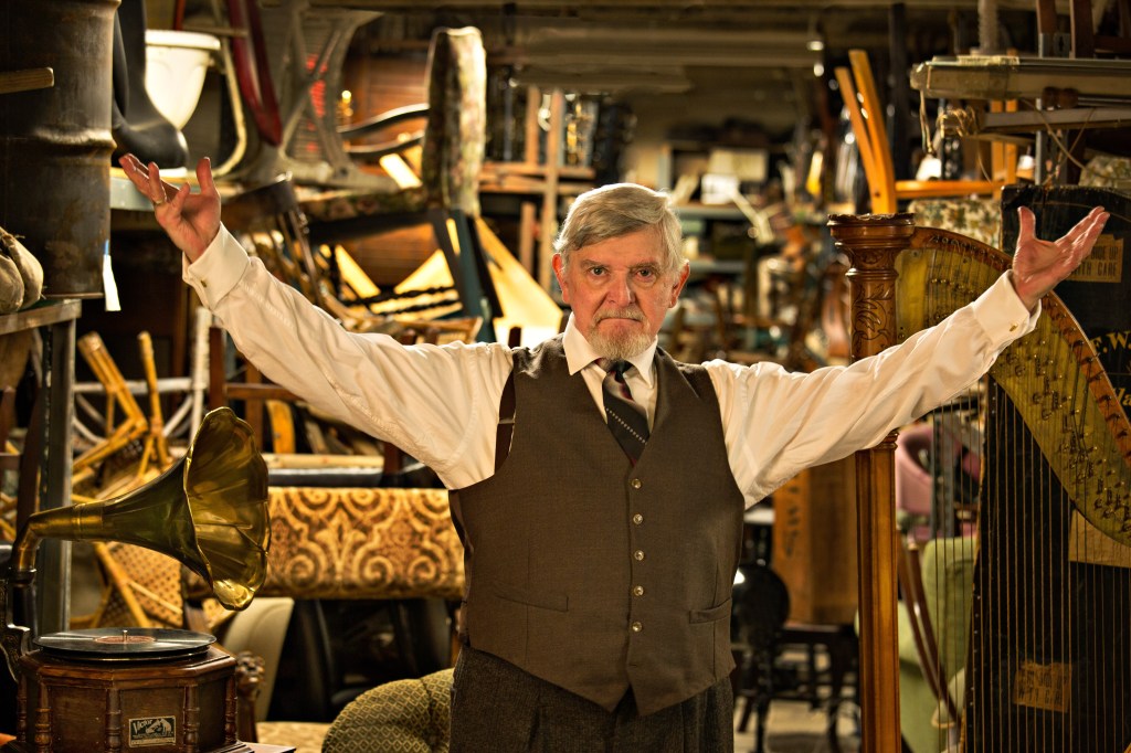 Silbert as the wily antiques dealer.John Cornicello