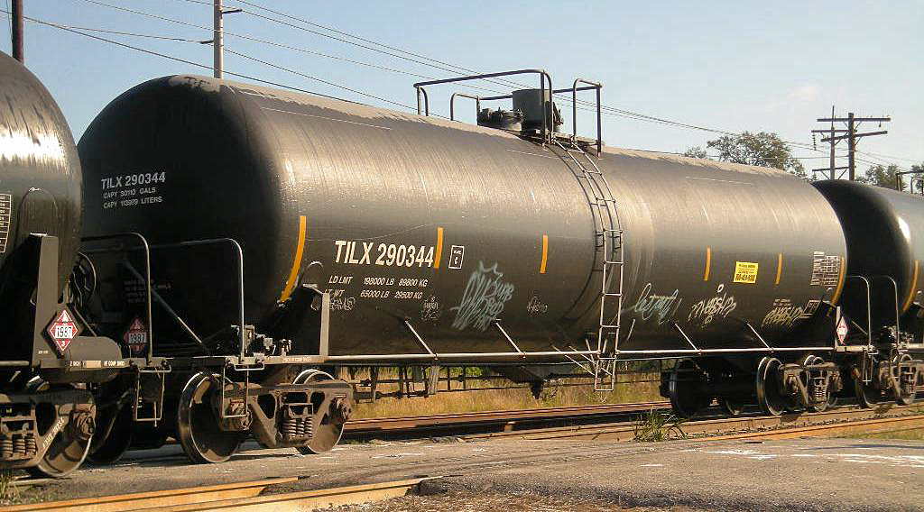 A modern tank car. Photo by Harvey Henkelmann