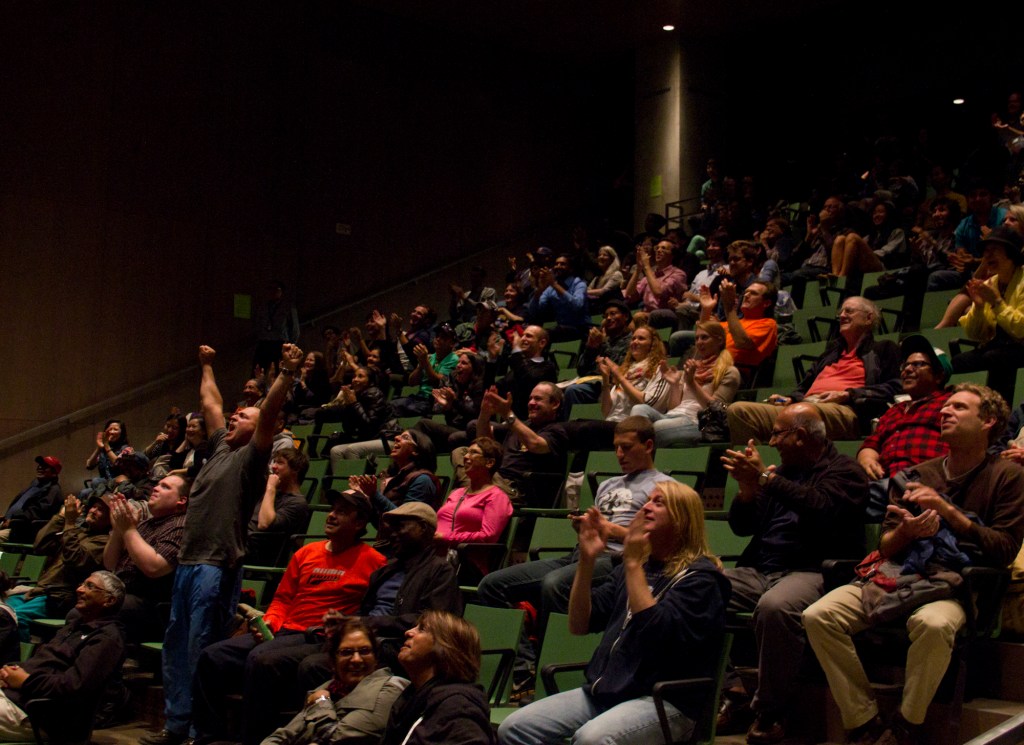 Seattle Public Library's public viewing of the FIFA World Cup match between the U.S. and Ghana.