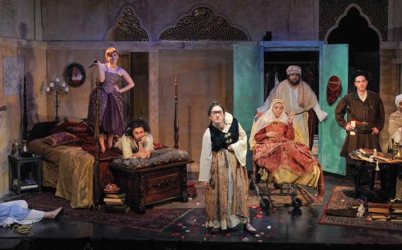 The entire cast of Seville.Cassandra Bell