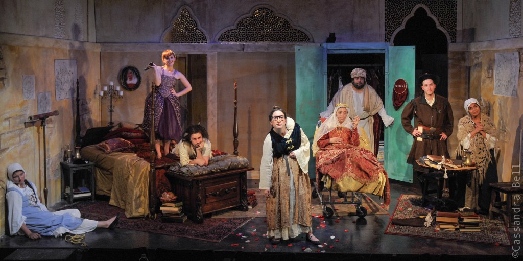 The entire cast of Seville.Cassandra Bell