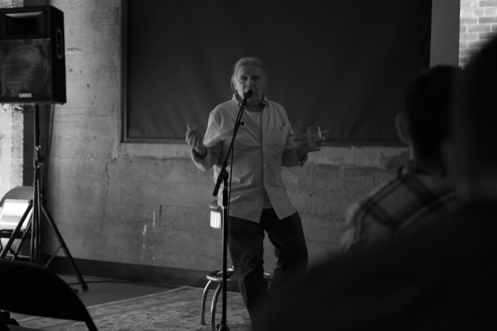 Henry Diltz giving recounting one of over a dozen unbelievable stories about musician friends