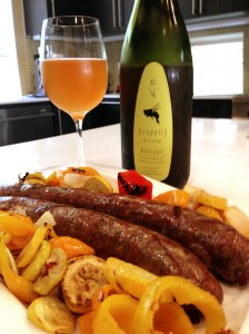 One of my favorite things to grill in the summer is sausage