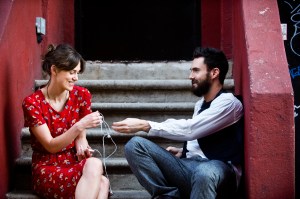 Soon to part: Knightley and Levine.Andrew Schwartz/Weinstein Co.
