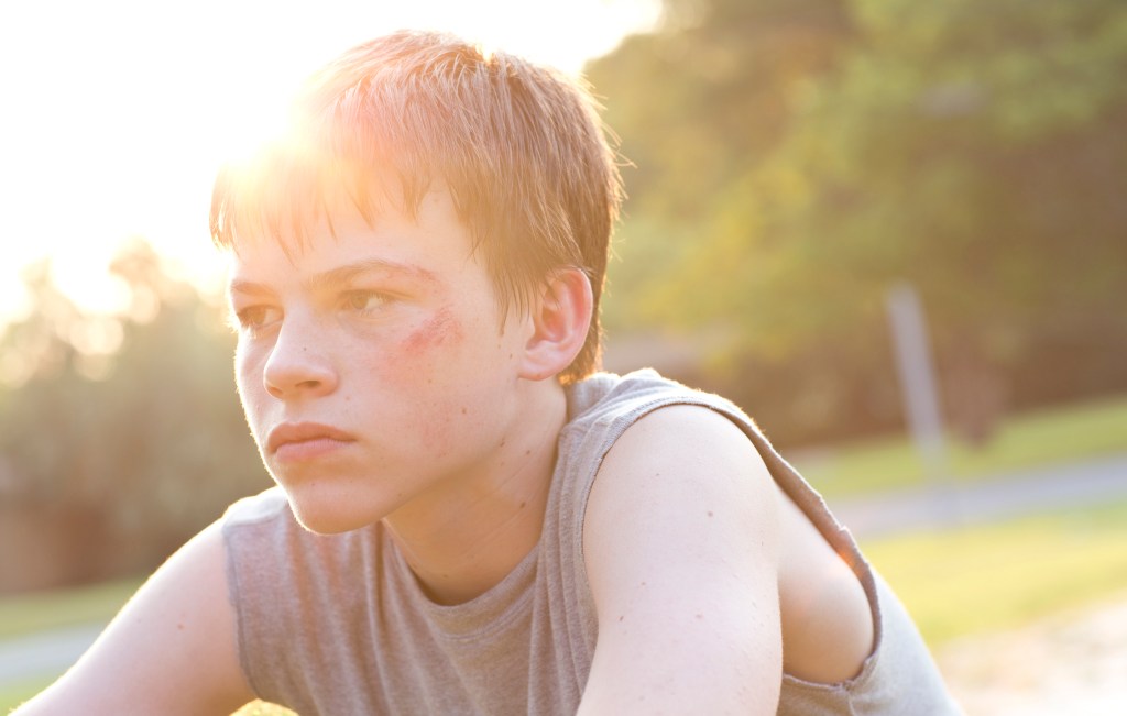 Jacob (Wiggins) as boy at risk.