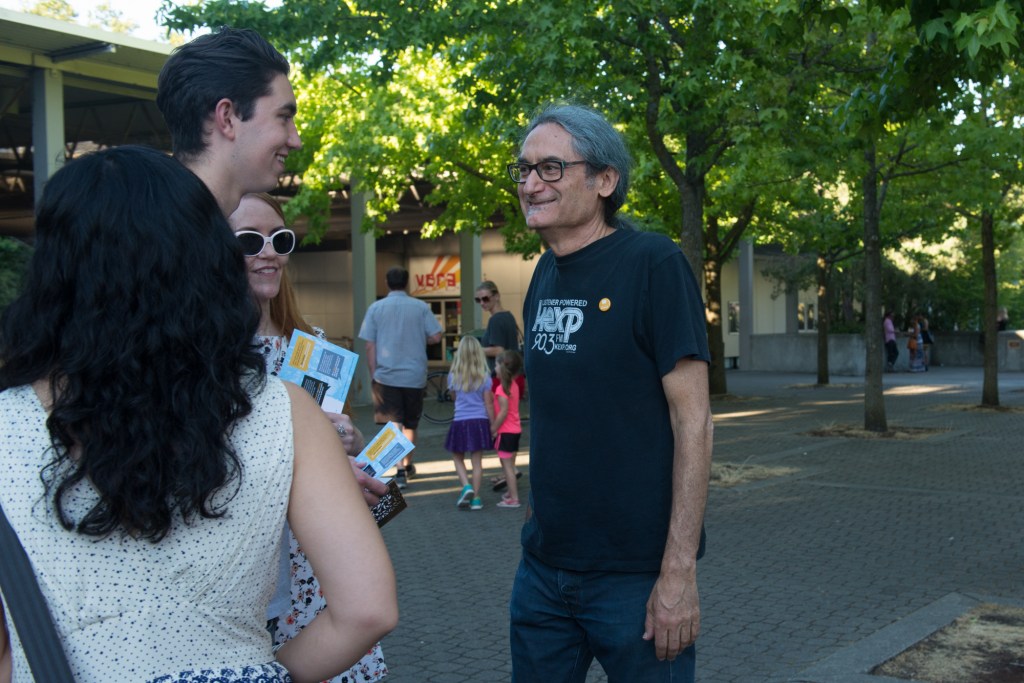 Several DJs came out to chat and thank Seattle for all their support including Kevin Cole.