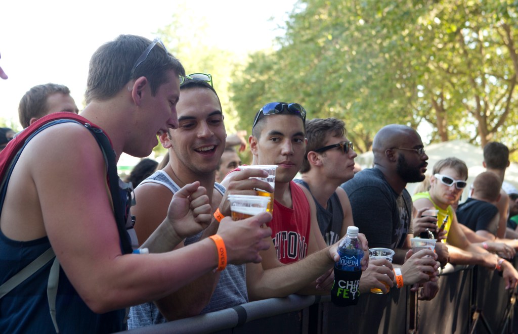  Pantsless partiers photo by Anna EricksonOn Saturday, Chivefest made its debut appearance
