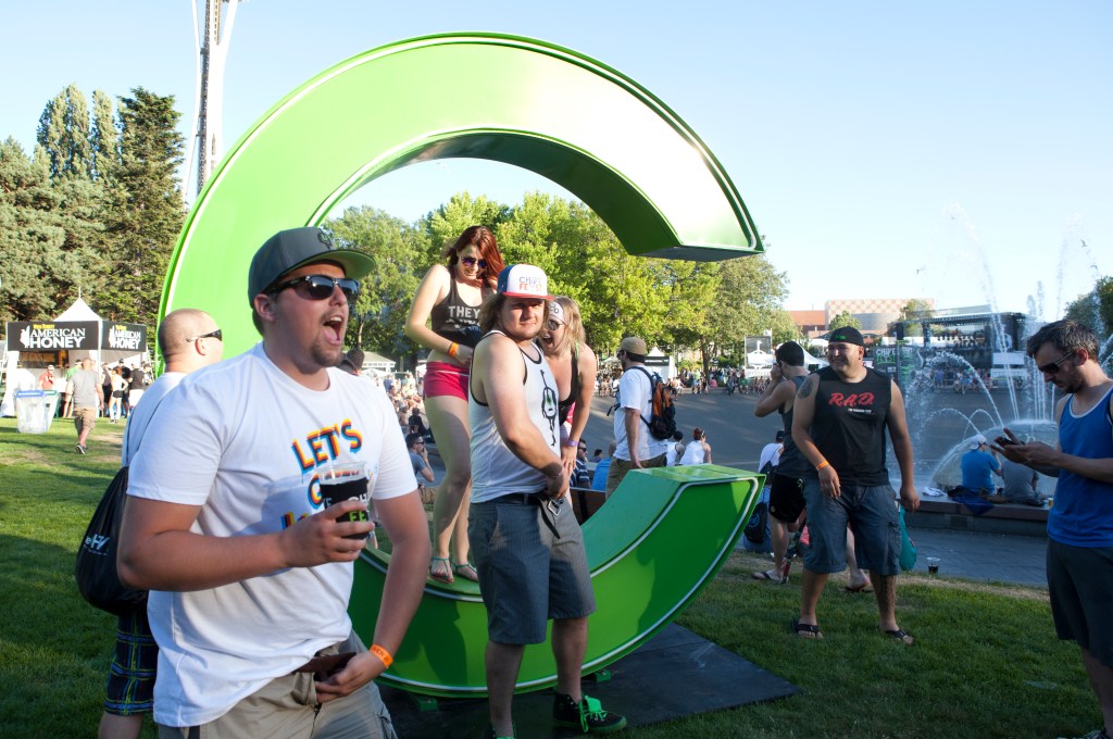  Pantsless partiers photo by Anna EricksonOn Saturday, Chivefest made its debut appearance