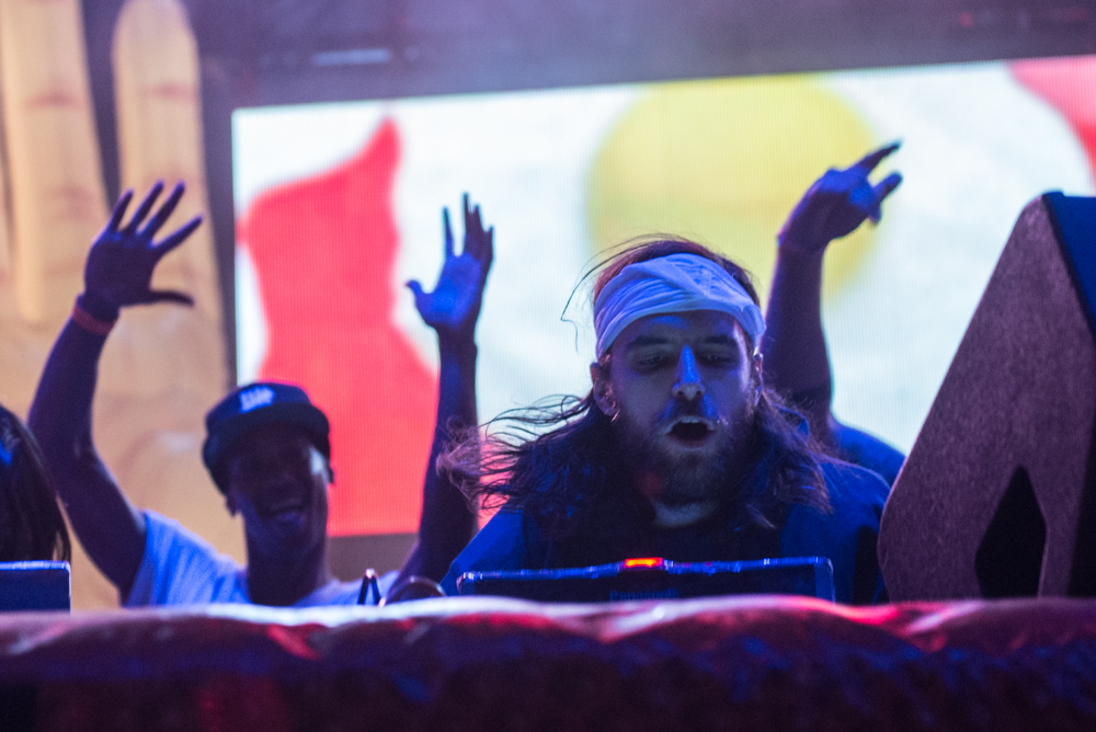  Pantsless partiers photo by Anna EricksonOn Saturday, Chivefest made its debut appearance