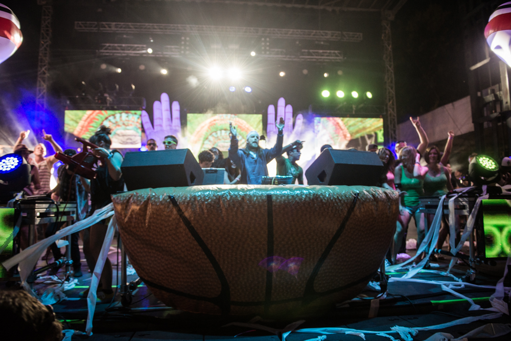  Pantsless partiers photo by Anna EricksonOn Saturday, Chivefest made its debut appearance