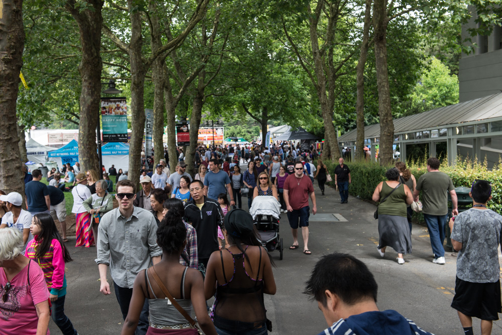 Despite the overcast start to the day, Bite was packed to the gills at every turn