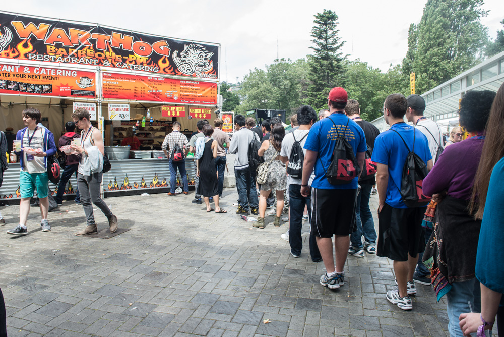 This BBQ joint had one of the longest lines of any vendor I came across, stretching back and around the the area near the Children's Theater
