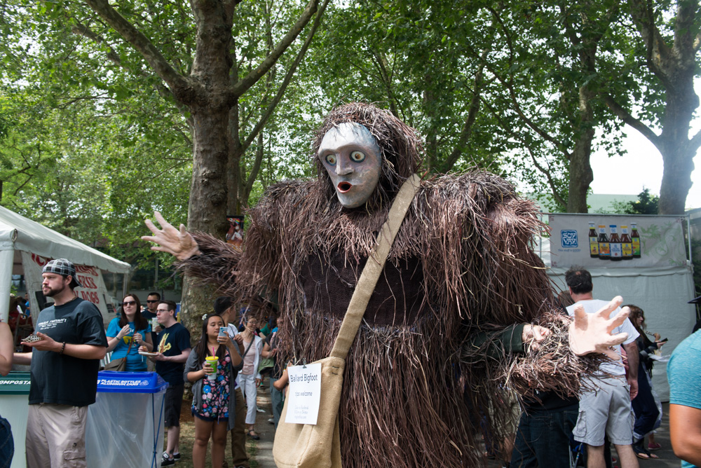 The crazy handmade sasquatch even made an appearance, wonder what tasty treats caught his eye.