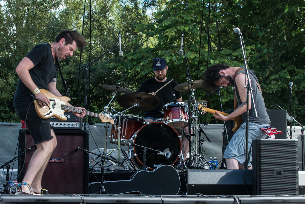 Despite the intense heat on and off stage, Hounds of the Wild Hunt went bananas, such an incredible set.