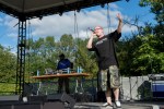 Grynch added a hip hop flare to the afternoon getting those sweaty fest-goers on their feet and arms in the air.