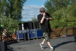 Grynch added a hip hop flare to the afternoon getting those sweaty fest-goers on their feet and arms in the air.
