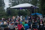 Seattle Rock Orchestra took the stage with so many members they barely fit on the stage; more musicians to better to rock out.