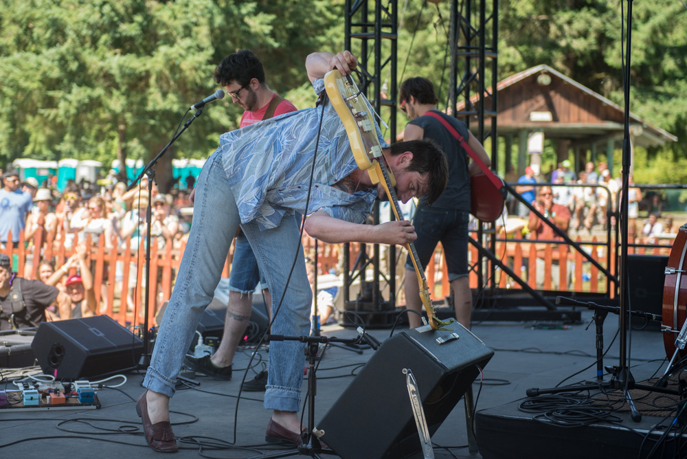 Smokey Brights, threw off the shackles of modesty and rocked out in the hot afternoon sun