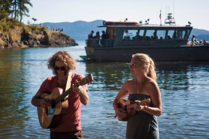 Hannalee performing at Doe Bay.
