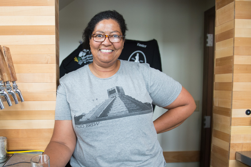 Annie Johnson at Pico brewing. Photo by Morgen Schuler