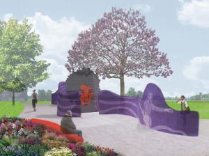 The planned "Sound Wave Wall," via Seattle Parks