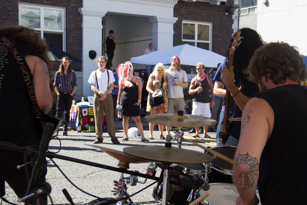 Carnotaurus at Summit Block Party. Photo by Anna Erickson
