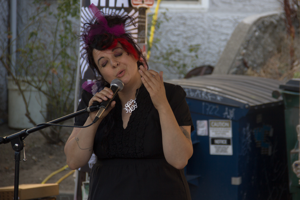 Kelli Frances Corrado at Summit Block Party. Photo by Anna Erickson