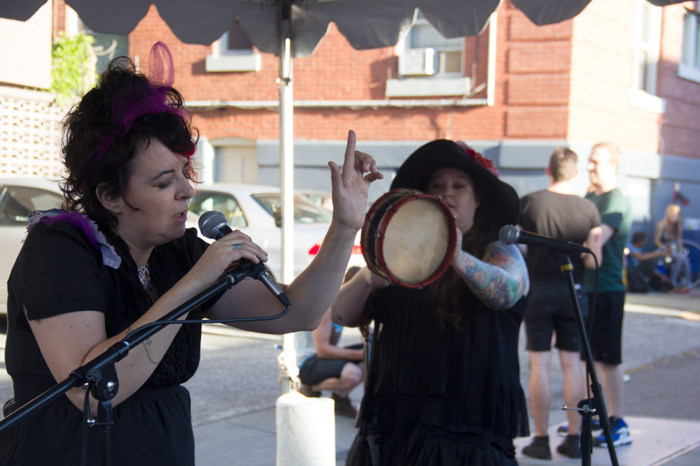 Kelli Frances Corrado at Summit Block Party. Photo by Anna Erickson
