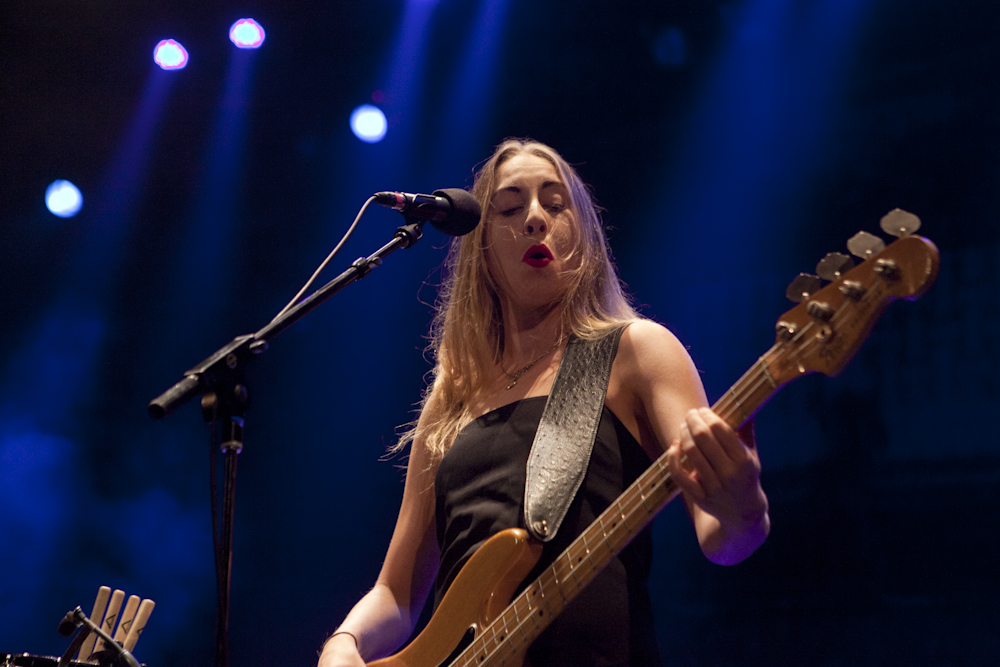 Haim rocks out but keeps the atmosphere fun and light. Photo by Anna Erickson