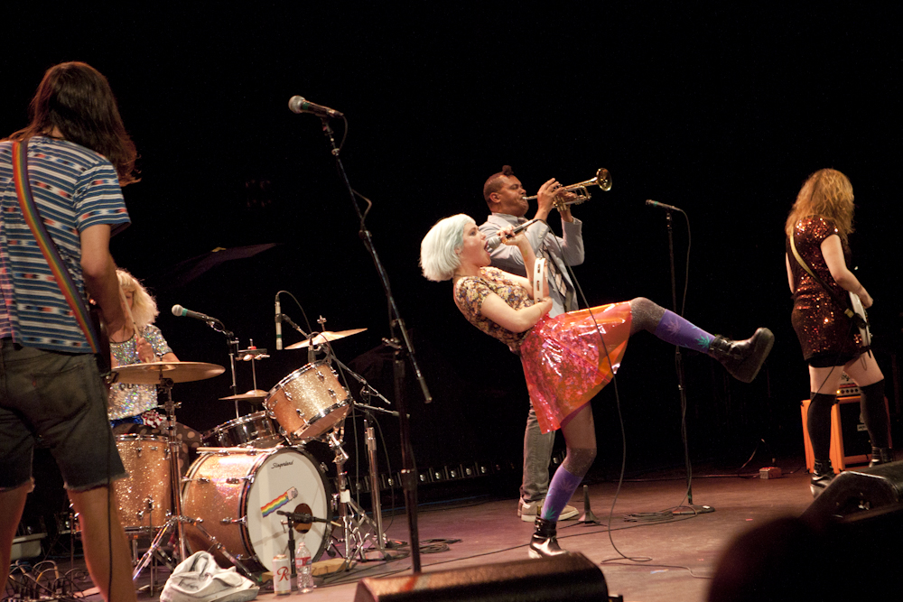 Tacocat was a great local pairing for Haim, having a ball through the whole performance. Photo by Anna Erickson