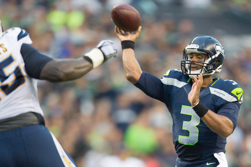 1) Hawks QBs got aggressive. Sure, Wilson threw for 105.4 on 11 completions.