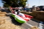 (Yes, you guessed it, Jimmy piloted a scale replica of his hydroplane down the course.)