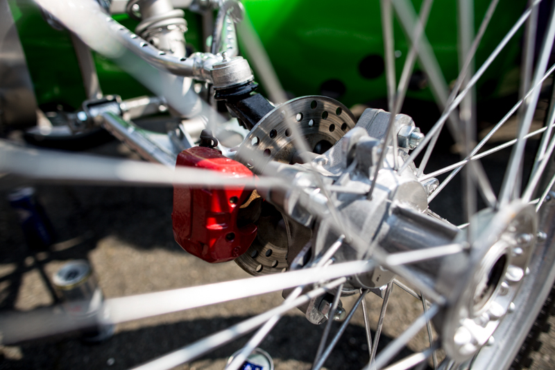...to disc brakes.