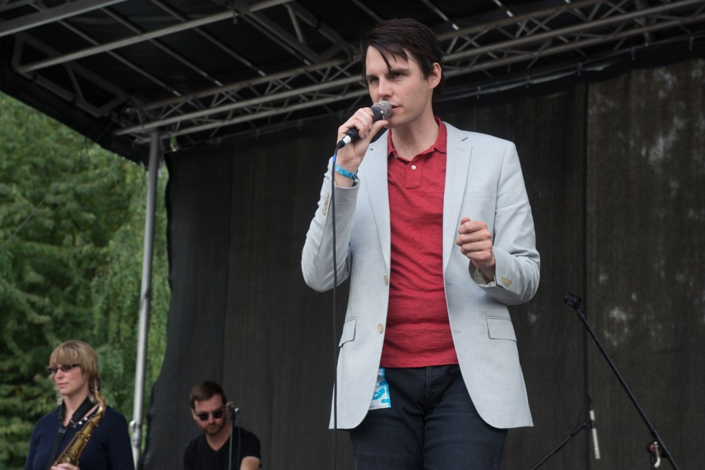 Along with his fantastic music, Eric Anderson of Cataldo has a little sway to his hips and a glint in his eye when he performs that you can't help but love. Photo by Morgen Schuler