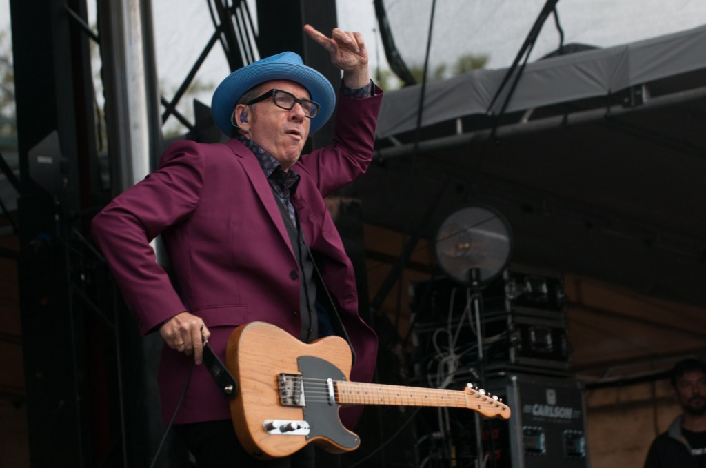 Elvis Costello, as ever, was in top form for his main stage performance. Goofy to the end and talent to spare. Photo by Morgen Schuler