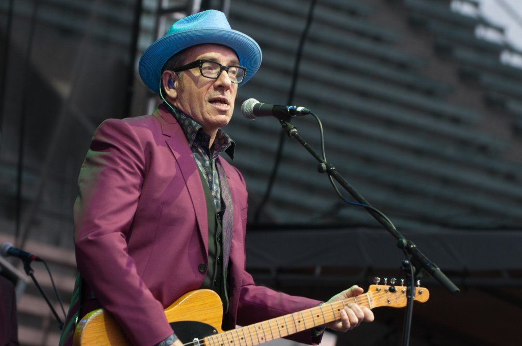Elvis Costello, as ever, was in top form for his main stage performance. Goofy to the end and talent to spare. Photo by Morgen Schuler