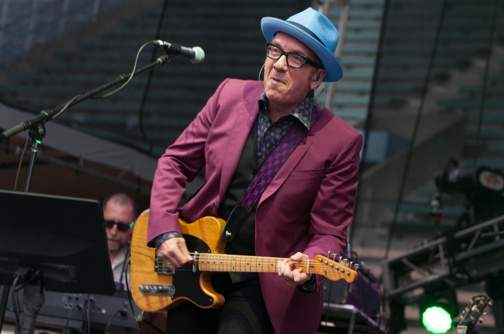 Elvis Costello, as ever, was in top form for his main stage performance. Goofy to the end and talent to spare. Photo by Morgen Schuler