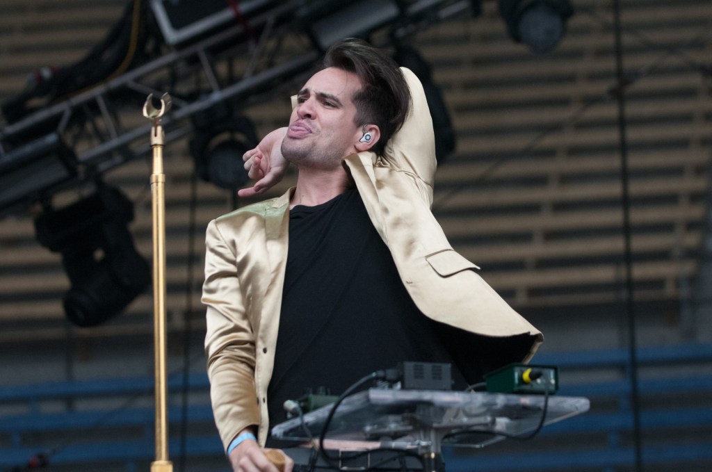 The first main stage show of the day with Panic! at the Disco, gold clad and a crazy crowd to boot. Photo by Morgen Schuler