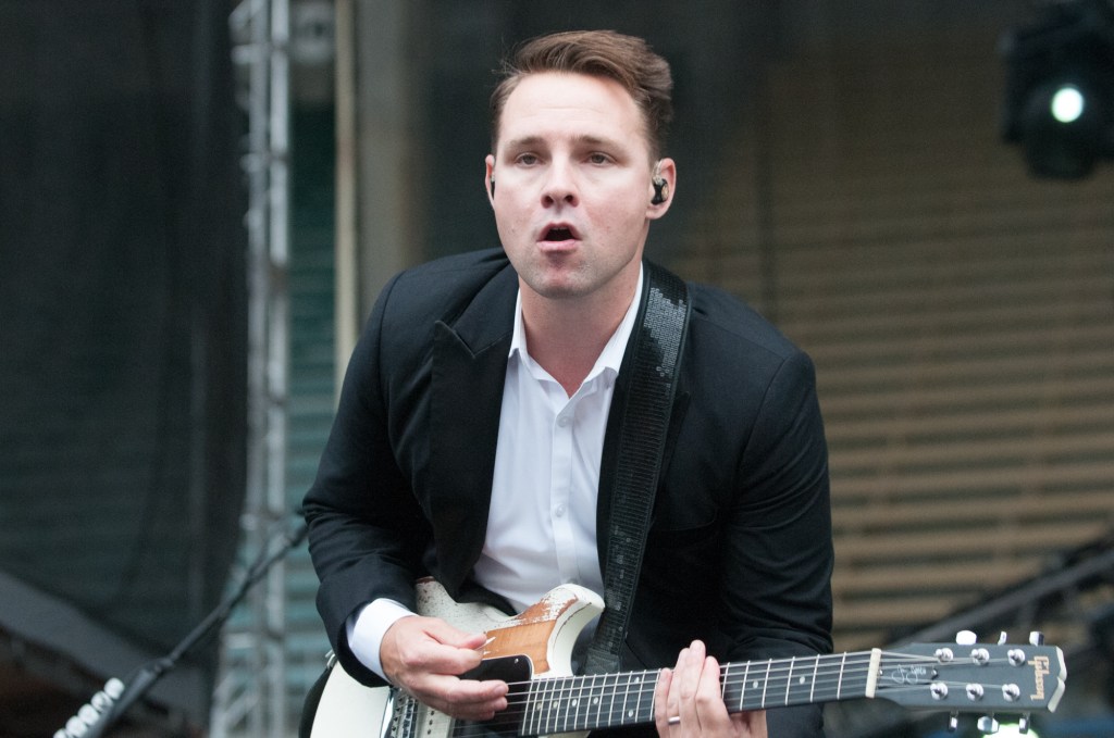 The first main stage show of the day with Panic! at the Disco, gold clad and a crazy crowd to boot. Photo by Morgen Schuler