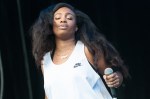 Sza showing us what she's made of as her voice carries over the crowd. Photo by Morgen Schuler