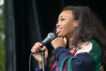 Sza showing us what she's made of as her voice carries over the crowd. Photo by Morgen Schuler