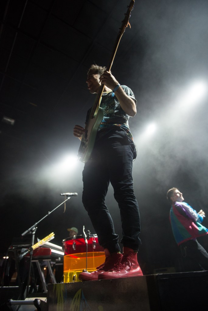 Walk the Moon was the highest energy show of the night, hopping around the stage and all smiles. Photo by Morgen Schuler