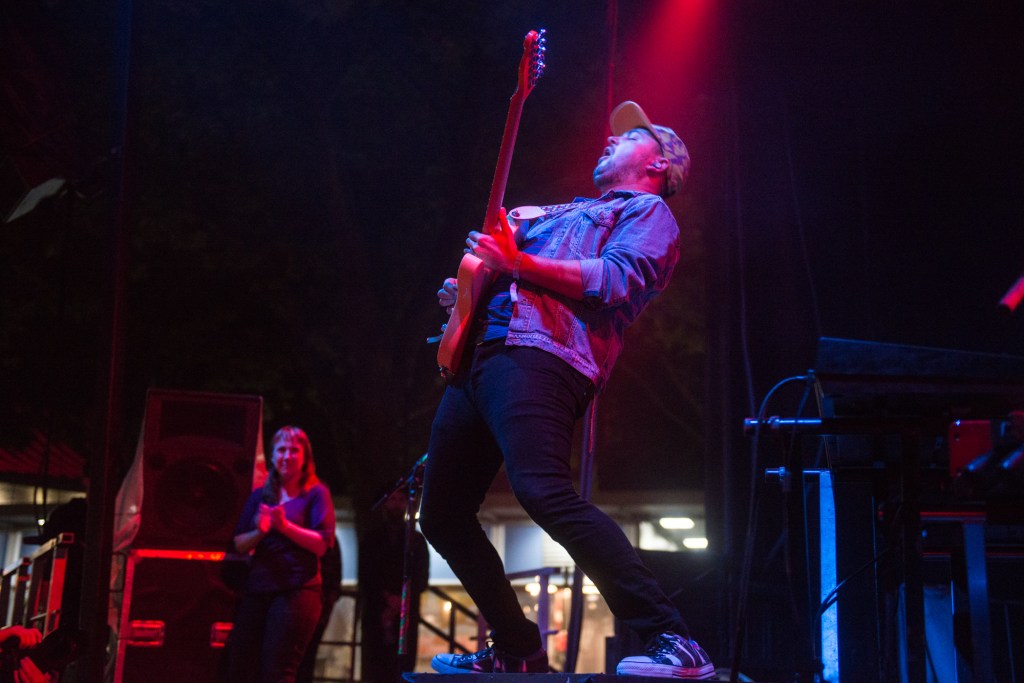 Walk the Moon was the highest energy show of the night, hopping around the stage and all smiles. Photo by Morgen Schuler