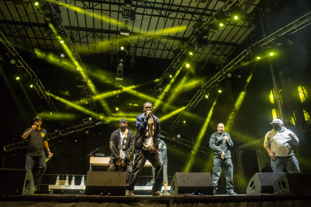 Wu-Tang Clan had an enormous crowd in the outdoor main stage chanting their name long before showtime. So much talent on one stage. Photo by Morgen Schuler